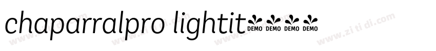 chaparralpro lightit字体转换